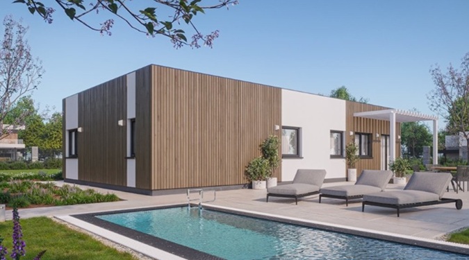 A modern prefab home perfect for families seeking fast construction.