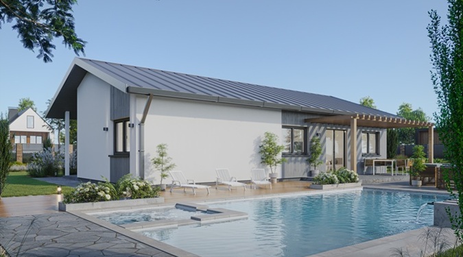 Explore a modern prefab home designed for efficiency, affordability, and modern living.